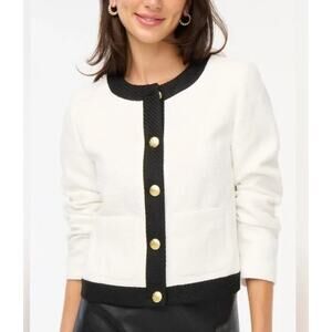 J.Crew Tweed Lady Jacket Size 6 - Cropped Silhouette